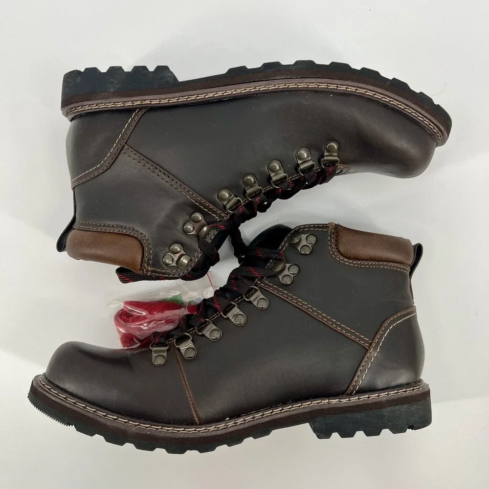 Sonoma Boots - Bedrock Brown - Men's Size 10 - NEW in Box - Extra Red Laces